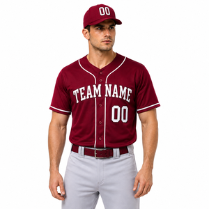 breathable baseball jersey top designed for team training and match day wear with active comfort and a clean sporty style - Product Image 3