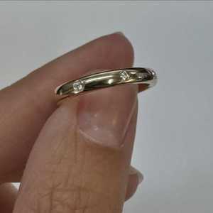 Custom Lab Grown Diamond Wedding Bands 10K 14K 18K Solid Gold Flush Set Shiny Stackable Matching <b>Rings</b> For Women's Wholesale - Product Image 6