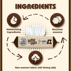 ผ้าเช็ดทำความสะอาดหนังที่มีกลิ่นหอมอ่อนโยนดูแลรักษาง่ายสำหรับรองเท้ากระเป๋าและเครื่องหนังอื่นๆผ้าเช็ดทำความสะอาดที่ชุบไว้ล่วงหน้า - Product Image 5