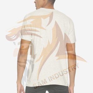 T-shirt formel hip-hop pour homme en polyester/coton de haute qualité, entièrement personnalisable, manches courtes. - Product Image 2