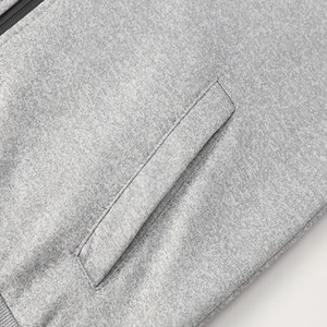 Ensemble de survêtement unisexe gris uni à manches longues avec fermeture éclair sur le devant, pantalon et sweat-shirt, vêtements décontractés d'automne, respirant, coupe régulière, taille adulte - Product Image 6