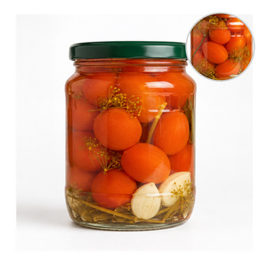 Deeply Sweet Wholesale Price Best Selling Vietnam Factory Premium Quality <b>Pickled</b> Cherry Tomato Packed in Mason <b>Jar</b> - Product Image 1