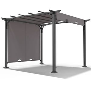 Pergola e Gazebo da Esterno Grigio 3x3 Metri - Product Image 6