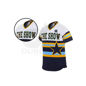 Nuevo modelo de uniforme de béisbol ligero de 100% poliéster para adultos de secado rápido y transpirable con estilo vintage para softbol - Product Image 6