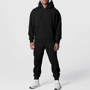 Ensemble de survêtement unisexe 2025 en coton 100 % pour le sport, la gym, le jogging, les sports d'hiver, grande taille, respirant, pour homme - Product Image 6
