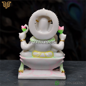 Estatua de Ganesha de Resina |   Elegante Ídolo del Dios Ganesha para Decoración del Hogar y Templos - MALIYAS - Product Image 5