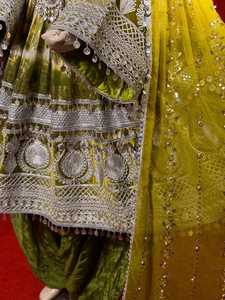 Nouvelle collection 2026 : Robe afghane pour femme, longueur genou, broderie riche, dentelle, fermeture éclair, avec gilet assorti pour homme - Product Image 4