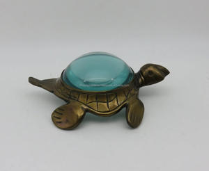 Lupa con marco de metal, Acabado niquelado, forma de tortuga, diseño en relieve, calidad genuina para lupa - Product Image 5