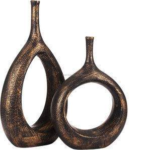 Florero de Aluminio Hecho a Mano, Ecológico, de Diseño Moderno, para Decoración del Hogar, Uso en Mesa de Sala de Estar - Product Image 3