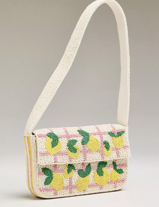 Magnifique sac à main brodé de perles florales pour femmes avec détails faits à la main et perles colorées - Product Image 6