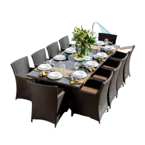 Ensemble de table à manger en bois, matériaux de haute qualité, mobilier de salle à manger de restaurant, luxe classique, réglable, convertible, prix de gros - Product Image 3