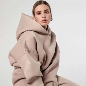 Tenues Chaudes pour Femmes et Hommes – Ensembles de Vêtements Automne-Hiver – Survêtements Chauds à Col Montant et Fermeture Éclair – Sweat-shirts pour Hommes - Product Image 1