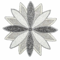 Nouvelle Arrivée - Napperon de Table Élégant en Perles de Verre, Assiette de Présentation Antidérapante en Perles de Verre, Décorative et Durable, pour la Maison