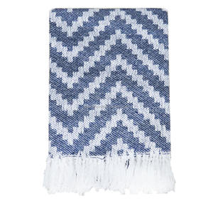 Manta de algodón sostenible lujosa y acogedora comodidad patrón tejido para cama Camping Picnics colección de mantas - Product Image 4