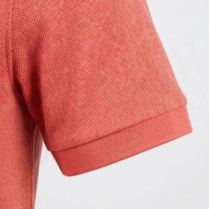 Polo en tricot à motif de points corail pour homme, manches courtes, coupe décontractée, ajustement régulier - Product Image 6
