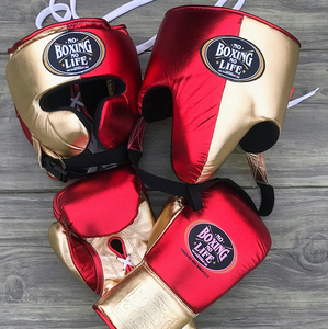 ชุดฝึกซ้อมมวยขายส่ง No Boxing No Life หนังวัวแท้ สายรัดข้อมือปรับได้ ปลอกมือแบบเต็มนิ้ว ชุดมวยแบบกำหนดเองได้ - Product Image 6