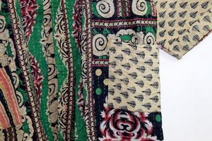 Kimono Kantha Vintage para mujer, bata de verano de algodón Kantha, chaqueta con abrigo de baño de gasa, estilo Vintage Kantha para mujer - Product Image 4