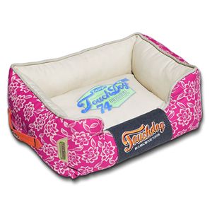 Cama Rectangular Premium para Perros con Diseño de Pétalos de Rosa, Camas Premium para Mascotas - Product Image 1