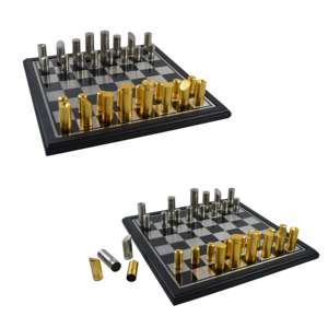 Juego de Ajedrez de Metal Hecho a Mano con Piezas de Diseño para Juego de Mesa de Estrategia en Interiores - Product Image 3