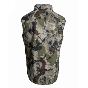 Gilet de chasse unisexe en toile pour l'hiver avec camouflage marron coupe-vent imperméable respirant plusieurs poches - Product Image 4