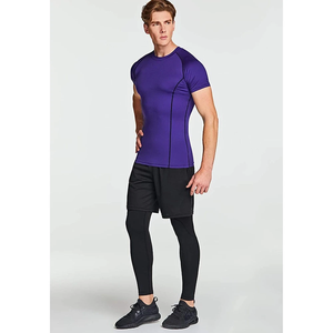 Men's Compression Performance T Shirt Quick Dry <b>Short</b> <b>Sleeve</b> Gym Fitness Training Running <b>Base</b> <b>Layer</b> Sports Compression - Product Image 1