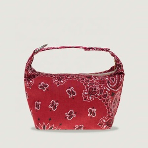 Bolso Bandana Clásico Blanco y Negro, Bolso de Hombro con Diseño Paisley, Bolso Hobo <span class=keywords><strong>Vintage</strong></span> en Forma de Media Luna para Compras y Viajes - Product Image 2