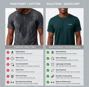 <b>100</b>% <b>Polyester</b> Jersey Stretch Breathable Regular Fit 120g Men's Sports T-<b>Shirt</b> - Product Image 3