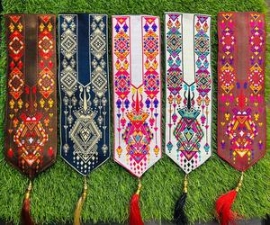 Patch de col jacquard de luxe, patch décoratif tissé pour col de chemisier Kurti, fournisseur de textiles en gros pour vêtements ethniques - Product Image 5