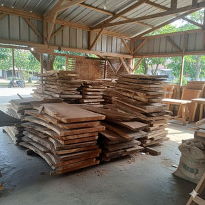 Tabla de Madera de Suar Ecológica, Natural y Duradera, Losa de Madera Maciza con Forma Única y Patrón de Vetas Impresionante, Mesa de Comedor Moderna - Product Image 6