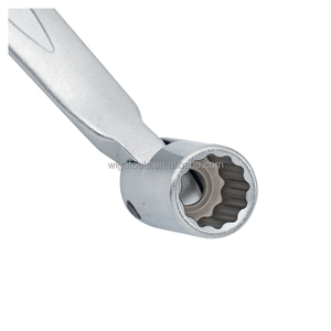 180 °   Llave de Doble Cabezal Giratorio CR-V de 12 Puntas Métricas para Trabajos Mecánicos en Espacios Reducidos - Product Image 1