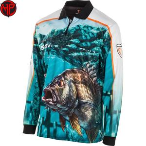 เสื้อตกปลาผู้ชาย UPF 50+ แบบสั่งทำพิเศษ เสื้อตกปลาพิมพ์ลายแบบซับลิเมชั่น ป้องกันรังสียูวี ลายพราง - Product Image 4
