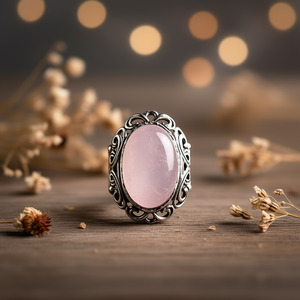 Rose Quartz <b>Crystal</b> Jewelry <b>Ring</b> 10.0 Grams - Product Image 3