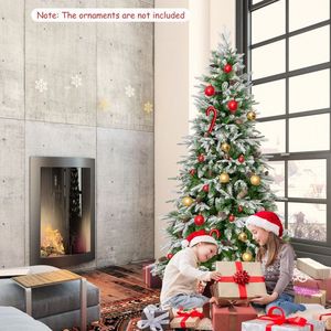 Albero di Natale Artificiale Pre-Illuminato 6/7,5/9 Piedi con 765/1135/1871 Rami e Luci LED Bianco Caldo - Product Image 5