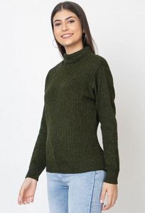 Pull col roulé en maille épaisse élégante de qualité supérieure, maille extensible premium, au meilleur prix - Product Image 3