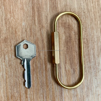 Porte-clés ovale grand format en laiton plaqué, style européen, personnalisé, art populaire, classique, vintage, pour clés, souvenirs, objets numériques