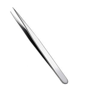Pinzas de pestañas de acero inoxidable con logotipo personalizado Pinzas de pestañas de Punta puntiaguda de precisión - Product Image 2