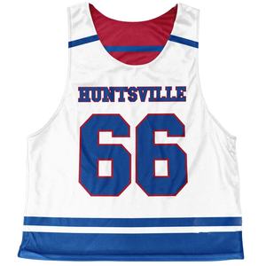 Pinnies de crosse réversibles sur mesure 100% polyester vêtements de sport durables respirants pour adultes et jeunes imprimés par sublimation - Product Image 3