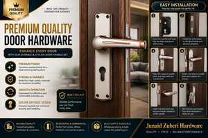 Juego de Manijas para Puerta con Cerradura de Palanca de Acero Inoxidable KELLTON, Cilindro con Llave, Diseño Moderno, Control Táctil Ambidiestro, Fácil Instalación, para Hotel - Product Image 6