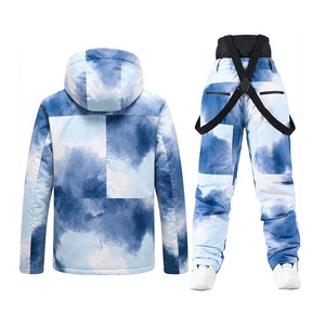 Combinaison de ski à capuche imprimée numériquement, respirante, légère, imperméable 10 000 mm, couleur et logo personnalisables, vente chaude - Product Image 2