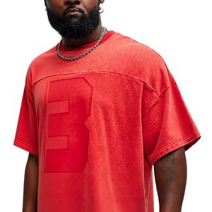 <b>High</b> Quality 100% Cotton Box Fit T Shirt 300gsm 260gsm <b>Men's</b> Casual Oversized Boxy Tee 100% Cotton <b>Tshirt</b> Blank Custom <b>Tshirt</b> - Product Image 4