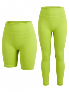 Premium Seamless Women's <b>Yoga</b> <b>Set</b> 3-Piece Activewear Breathable Cotton/Polyester/Spandex Customizable High Quality Fitness Gym - Product Image 5