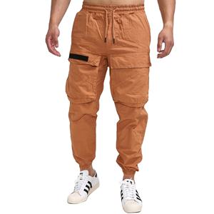Pantalones Deportivos Casuales de Algodón Puro para Hombre, Ropa Deportiva Urbana, Pantalones Deportivos Cargo con Bolsillos y Logotipos Personalizados - Product Image 1