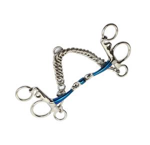 Novedad: ZUMA ENTERPRISES - Bocado de caballo Pelham profesional personalizable de acero inoxidable con boca portada - Product Image 3