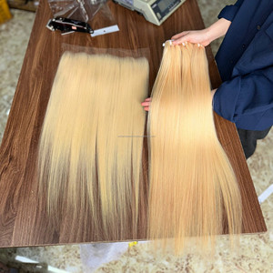 Produits capillaires vietnamiens de haute qualité : lots de cheveux humains vierges avec closure en dentelle pour perruques Lace Front complètes en cheveux naturels - Product Image 1