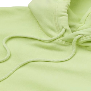Sweat à capuche unisexe GYM Active pour homme, en maille 340 GSM, vert clair, avec motif lettres, cordon de serrage, logo frontal, coupe classique, 100% coton - Product Image 6