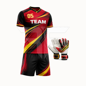 Stock High Quality Quick Dry Sleeveless <b>Soccer</b> Uniforms Printed Breathable 100% Polyester OEM Service Customizable Pakistan - Product Image 3