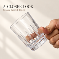 Vente directe d'usine, verres à whisky et à bière classiques en verre transparent de 90 ml, fabrication artisanale, design à fond épais, forme compacte, bord lisse, OEM