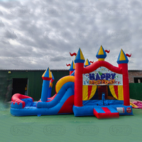 Châteaux gonflables de saut gonflable de partie géante d'enfants gâteau d'anniversaire maison de rebond pour l'anniversaire