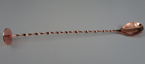 Cuillère à cocktail en acier inoxydable plaqué cuivre - Product Image 2
