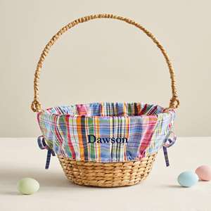 Cesta de jacinto de agua con forro de tela y asa. Cesta de almacenamiento hecha a mano. Venta al por mayor. Ecológica. Fabricada por VgreenArt en Vietnam. - Product Image 3